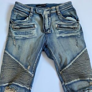 EXAMPLE Brand Biker Style Skinny Jeans